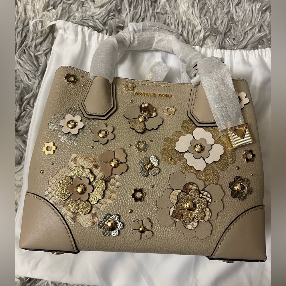 *LIMITED EDITION COLLECTION * Michael Kors Mercer Floral leather Satchel Bag